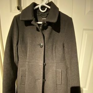 Charcoal long coat size medium. Jacob.